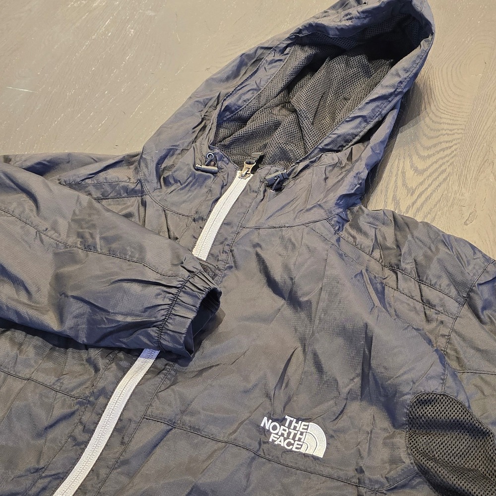 The North Face Steep Tech Light Jacket Mens‎ Large Black Hooded Windbreaker Mesh